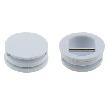 Imagem de E-outstanding Plugue para trela de surfe, 2 peças, 30 x 12,5 mm/1,18 x 0,5 polegadas, prancha de surf, plugue de trela longboard branco, plugue de plástico redondo