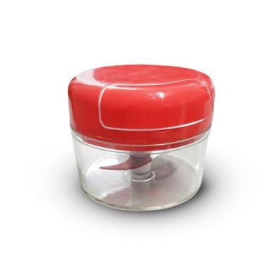 Imagem de Mini Processador Triturador de Alimentos Manual 2 Lâminas - 123Útil