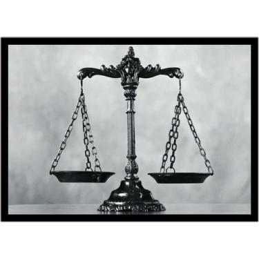 Imagem de Quadro Decorativo Direito Advogados Balança Da Justiça Sala Escritório