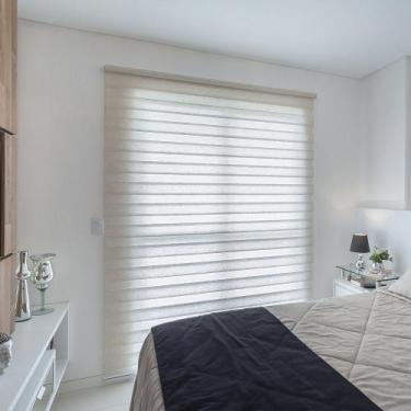 Imagem de Persiana Rolo Dupla (1,80Lar. x 2,50Alt.) Double Vision Tecido Translu