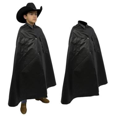 Imagem de Kit 2 Capas de Chuva Boiadeiro Infantil SV61005 - Preta - Selaria Vert