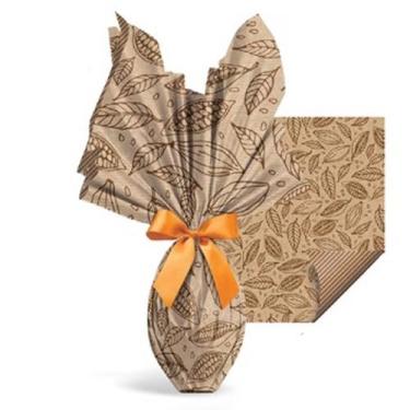 Imagem de Folha para Ovos de Páscoa Papel Kraft Cacau - 69 x 89 cm - 5 unidades 