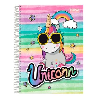Imagem de Caderno 1 Matéria Poney Jovem Para Escola Capa Dura Espiral - Papelari
