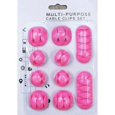 Imagem de Organizador De Fio Cabos De Celulares Diversos Clips - oem, Preto