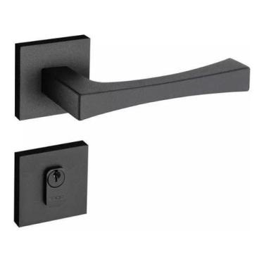 Imagem de Fechadura Pado Vivaldi Roseta Quadrada Preto 55Mm - Externa - Bruno Ac