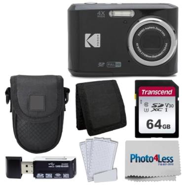 Imagem de Câmera Digital Kodak PIXPRO FZ45 Preta - Pacote com Capa, Cartão de Memória SD 64GB, Leitor USB, Carteira de Cartão de Memória Tripla e Protetores de Tela LCD Transparente