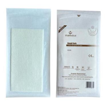 Imagem de curativo de alginato de cálcio sódio 10x20cm Caixa C/10 unidades cicat