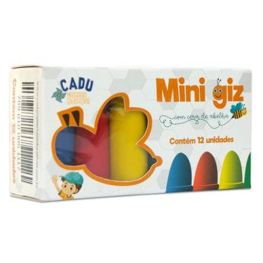 Imagem de Bee giz com cera de abelha - mini 12 cores - cadu materiais educativos