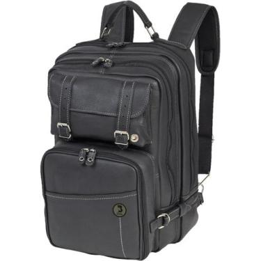 Imagem de Mochila De Couro original para notebook 17&quot Mundy city - LARGADÃO 