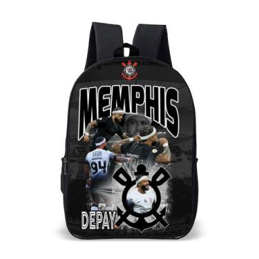 Imagem de Mochila Escolar Avulsa Juvenil para Amantes de Futebol Time Gaviões  d