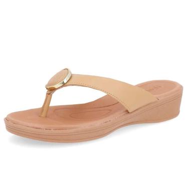 Imagem de Tamanco Anabela Salto Baixo Conforto Usaflex