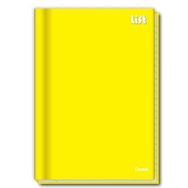 Imagem de Caderno credeal costurado capa dura 48 folhas lift amarelo c/5 unid