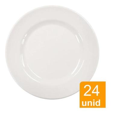 Imagem de Jogo 24 Prato de Sobremesa 17,5cm Melamina Bar Restaurante