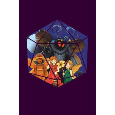 Imagem de Fantasy Fairy D20 - Notebook for Nerdy Geeks: DIN A5 (6x9) notebook for roleplaying enthusiasts and pen and paper RPG fans with 120 lined pages and days of the week for the diary function