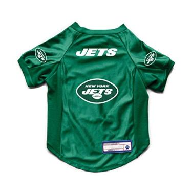 Imagem de Littlearth NFL New York Jets Camiseta elástica para animais de estimação, cor do time, PP