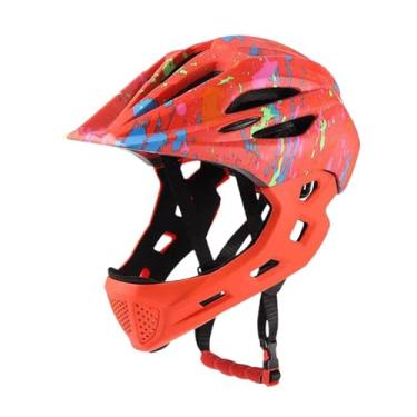 Imagem de menolana Capacete de bicicleta para crianças Capacete de ciclismo ajustável leve e moderno Capacete de bicicleta infantil Capacete para skate, Laranja