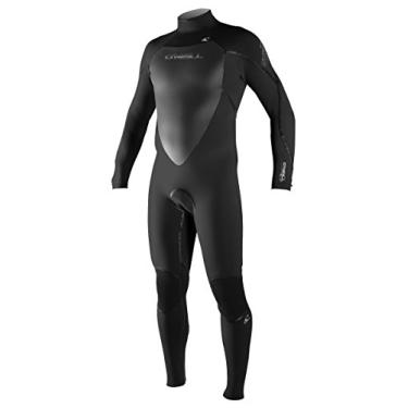 Imagem de O'Neill Wetsuits Soldadura de costura fluida masculina Heat 4/3 mm 3Q-Zip (preto, pequeno)