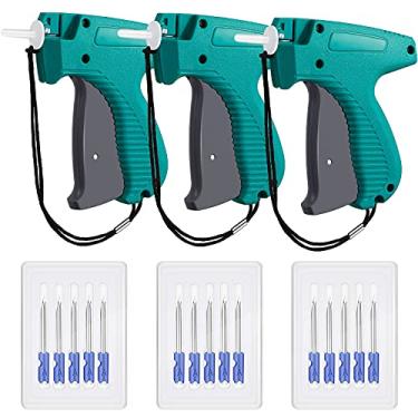 Imagem de Honoson 3 peças aplicador de etiquetagem de roupas anexador de etiqueta de vestuário máquina de etiquetagem com 15 peças agulhas de aço para boutique loja consignação garagem quintal venda (verde)