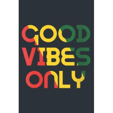 Imagem de Womens Good Vibes Only Rasta Reggae Roots: - Daily planner notebook, Size format 6.0 x 9.0 inches pages