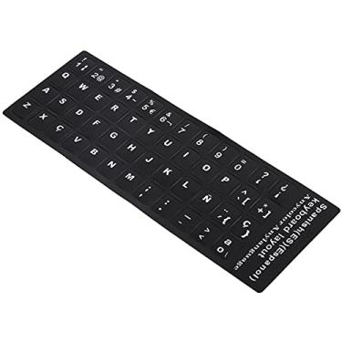 Imagem de Adesivo de Teclado Espanhol Adesivo de Teclado de Laptop Adesivo de Teclado para Pc Desktop ou Teclado de Laptop Adesivo de TecladoAdesivo de Teclado Fundo Espanhol para Nota de