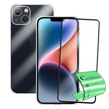 Imagem de Capa Capinha Anti Impacto e Película Premium 9D Cerâmica Compatível Com iPhone 14 Plus