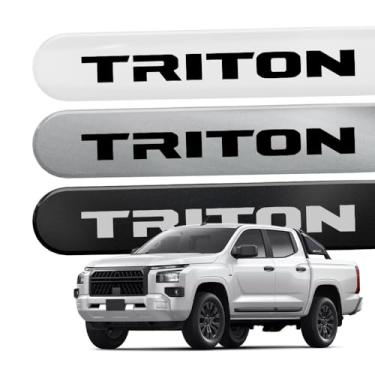 Imagem de Friso Lateral Porta para Triton 2015 a 2026 (REDONDO, PRETO ONIX)