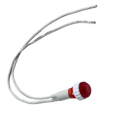 Imagem de Kit com 5 Sinaleiro Lâmpada Tipo Olho de boi Vermelho com Rabicho BIVO