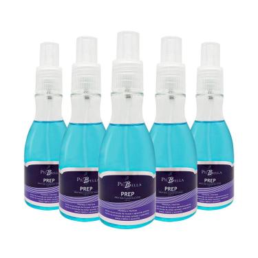 Imagem de Kit 5 Prep Piubella Higienizador Unhas Spray 120Ml Piu Bella
