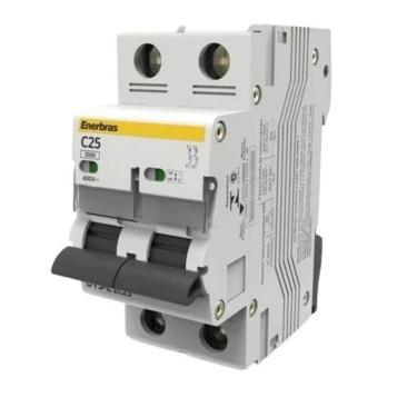 Imagem de Disjuntor Termomagnético Bipolar Enerbras - 10 A
