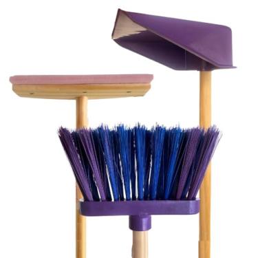 Imagem de Brinquedo Kit De Limpeza Infantil Vassourinha Com Pazinha E Rodinho Para Brincadeira