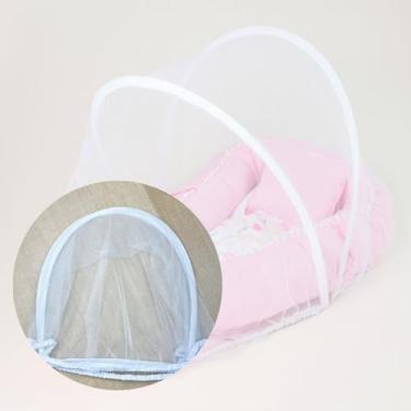 Imagem de Ninho Redutor de Berço para Bebê com Mosquiteiro Protetor Menina Menino (Princess Rosa)