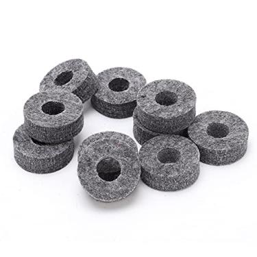 Imagem de Drum Cymbal Felt Pad Pad Pragem Leve Acessório de Instrumentos Grey Set Kit para Bateristas