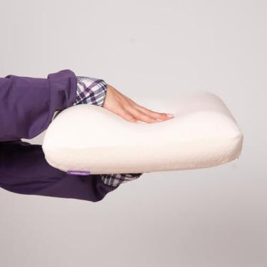 Imagem de Travesseiro Cervical Ortopédico Ergo Sonopillow Duo Contour® - Combate a Insônia e o Ronco. Sonofix i wanna pillow to sleep. Melhor Travesseiro para Dor no Pescoço e na Coluna.