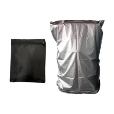 Imagem de Deevoka Tampa da esteira, abrigo versátil, com capa de máquina de corrida à prova d'água de cordão d'água para garagem ao ar livre, Prata 110x95x160cm