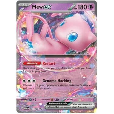 Imagem de Cartão Pokémon Pokémon Mew ex 151/165 Double Rare Single - Pokemon