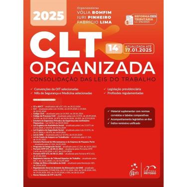 Imagem de Clt Organizada: Consolidação Das Leis do Trabalho