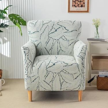 Imagem de Capas para móveis de sala de estar, capas elásticas para poltronas e sofás com braços, laváveis ​​à máquina, decoração moderna para casa(Green)