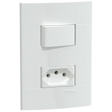 Imagem de Conjunto de interruptor+tomada 10a 250v schneider