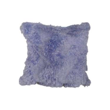 Imagem de Capa Para Almofada Em Pelúcia Peluda Várias Cores - M utility, Azul