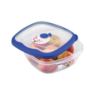 Imagem de Sanremo - Pote Hermético Plástico Quadrado de 2,7 Litros, Linha Flor
