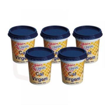 Imagem de 5 Unidades Cal Virgem Linhal - 150g - Para Doces Caseiros, Cal Virgem