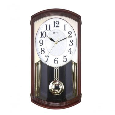 Imagem de Relógio De Parede Musical Pêndulo Mogno Herweg