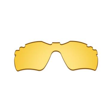 Imagem de Vonxyz Lentes de reposição para óculos de sol Oakley Radar Path ventilados - amarelo de alta intensidade