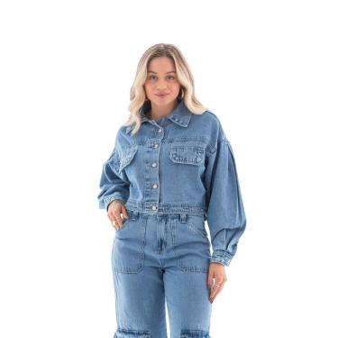 Imagem de Jaqueta Jeans Feminina Arauto