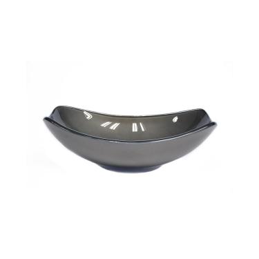 Imagem de Cuba De Vidro Oval Chanfrada 46Cm Grafite