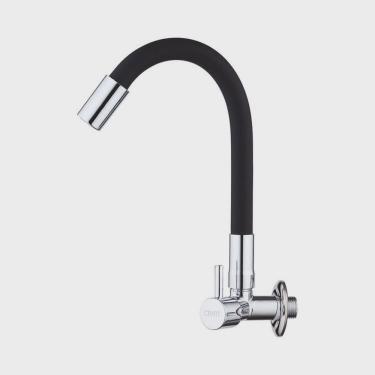 Imagem de Kit 3 Torneiras Cozinha Parede Gourmet Flexível Luxo