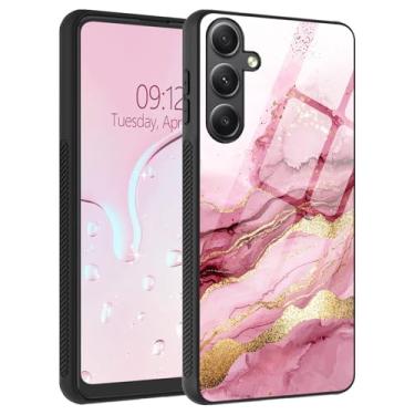 Imagem de SichKards Capa para celular Galaxy S25 Plus, traseira de vidro líquido e bordas macias de TPU, aderência lateral antiderrapante, proteção contra quedas, ajuste fino, carregamento sem fio compatível