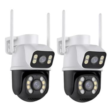 Imagem de Kit 2 Câmera De Segurança Wifi Lâmpada Espiã Inteligente Com Visão Noturna e Sensor Presença Para Area Externa e Interna - Com App