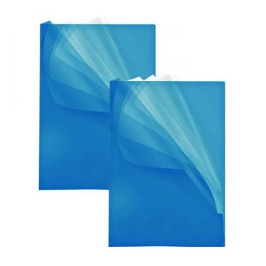 Imagem de Kit Pasta L A4 Cores a escolher - ACP,  KIT 2 AZUL