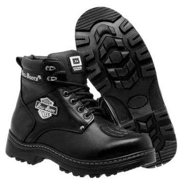 Imagem de Bota Masculina Motociclista Cano Médio em Couro - LOJA RPERONI, 39